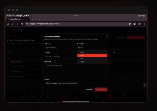 Portal Magosoft: Suporte